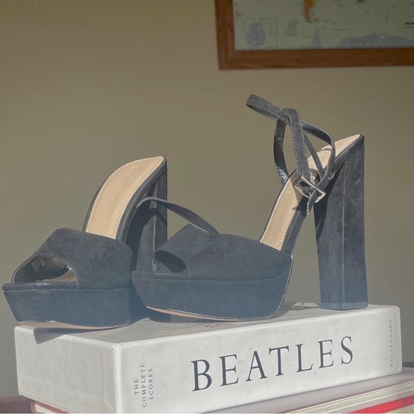 ASOS Platform ankle strap heels - Picture 3 of 5